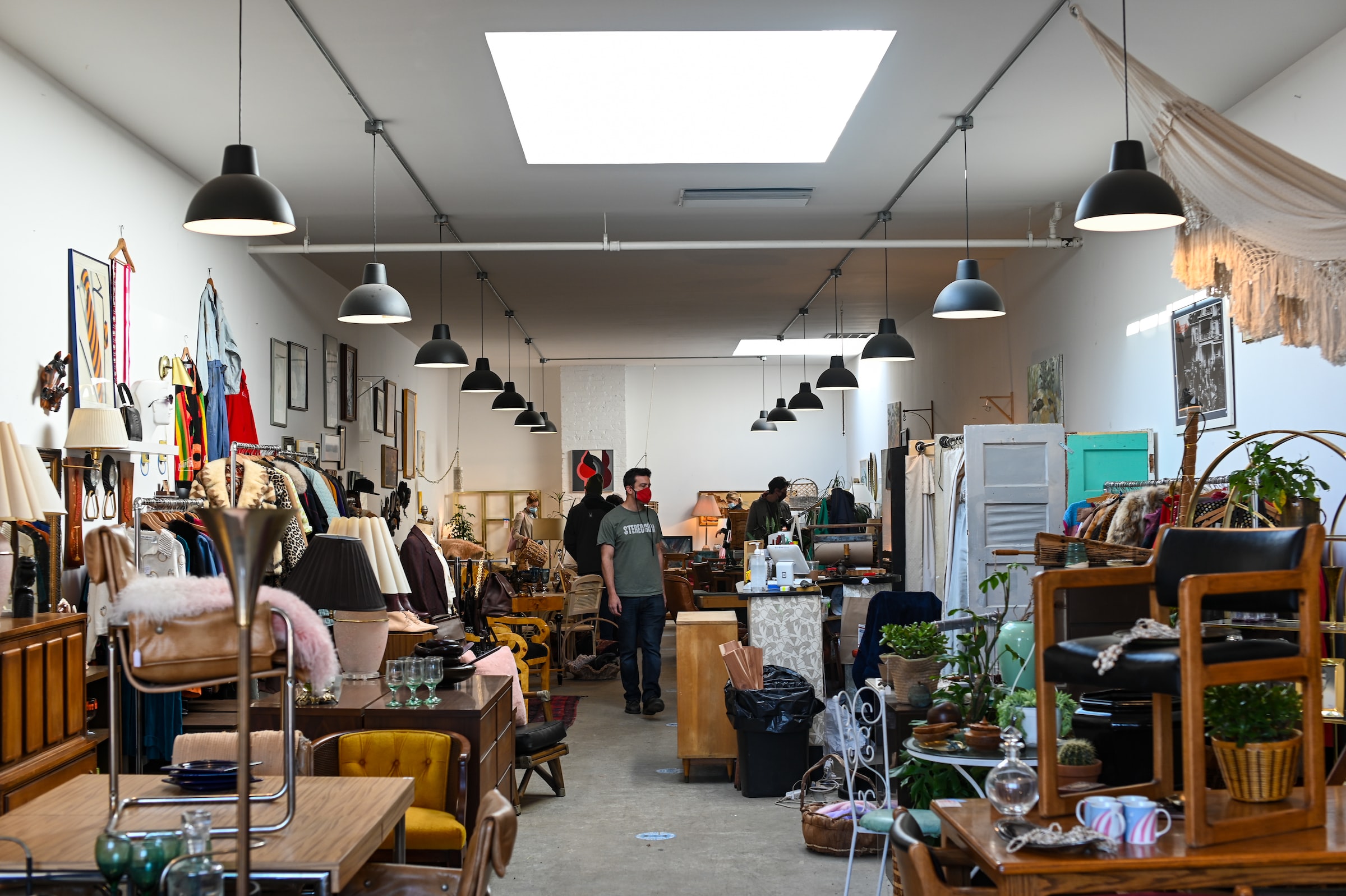 The interior of a secondhand store